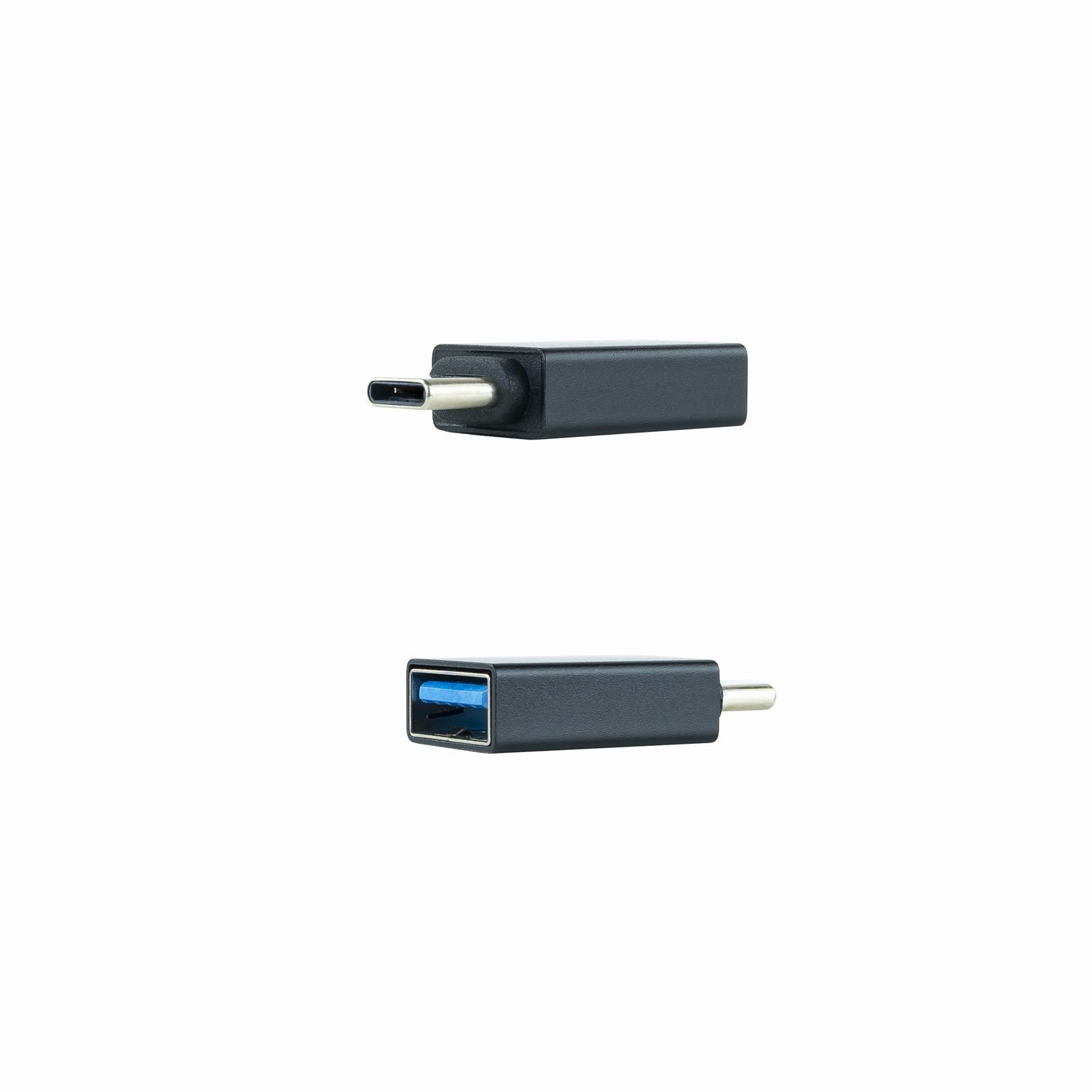 Adaptador usb a a usb c nanocable negro - hembra - macho - Imagen 2