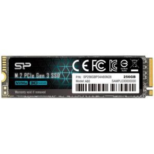 4713436129639 | P/N: SP256GBP34A60M28 | Cod. Artículo: DSP0000033705 Disco duro interno ssd silicon power p34a60 256gb m.2 pci express