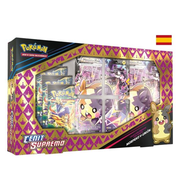 0820650503535 | P/N: PC50353 | Cod. Artículo: MGS0000016680 Juego de cartas pokemon tcg morpeko v - union 12.5 playmat box cenit supremo español