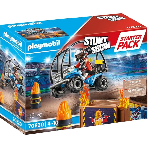 4008789708205 | P/N: 70820 | Cod. Artículo: MGS0000008308 Playmobil starter pack stuntshow quad con rampa de fuego