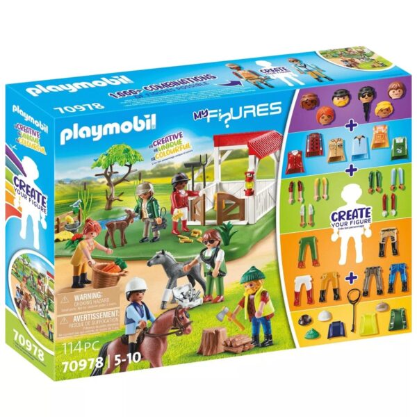 4008789709783 | P/N: 70978 | Cod. Artículo: MGS0000012763 Playmobil my figures rancho caballos