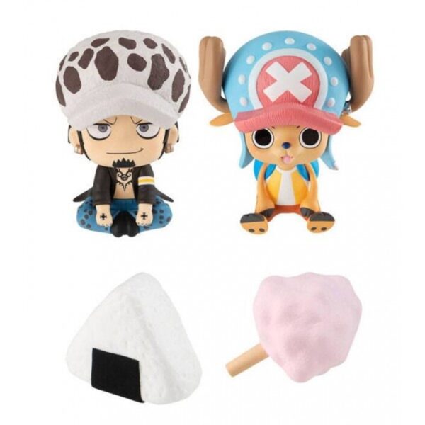 Pack 2 figuras megahouse one piece look up trafalgar d law & tony tony chopper con regalos sorpresa - Imagen 2