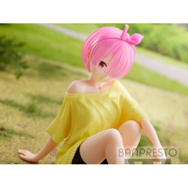 Figura banpresto re: zero starting life in another world relax time ram training style - Imagen 3