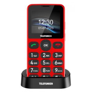 7640256380421 | P/N: TF-GSM-415-RD | Cod. Artículo: DSP0000019743 Telefono movil telefunken s415 senior phone - 2.2pulgadas - rojo