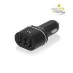 8056045879776 | P/N:  | Cod. Artículo: EW1202 Cargador usb ewent para coche -  3 puertos -  24w -  smart ic -  negro