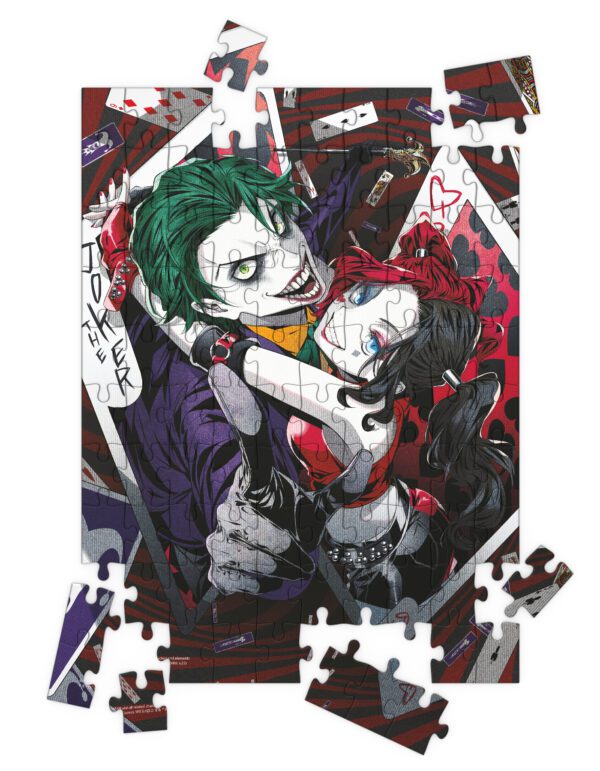 8435450253140 | P/N: WRN25314 | Cod. Artículo: DSP0000009953 Puzle 100 efecto 3d joker y harley quinn manga universo dc