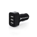 8436043201579 | P/N:  | Cod. Artículo: PHCARCHARGER3USB Cargador universal phoenix phcarcharger3usb para coche -  mechero  5v - 3 x usb 7.2a negro acabado en silicona