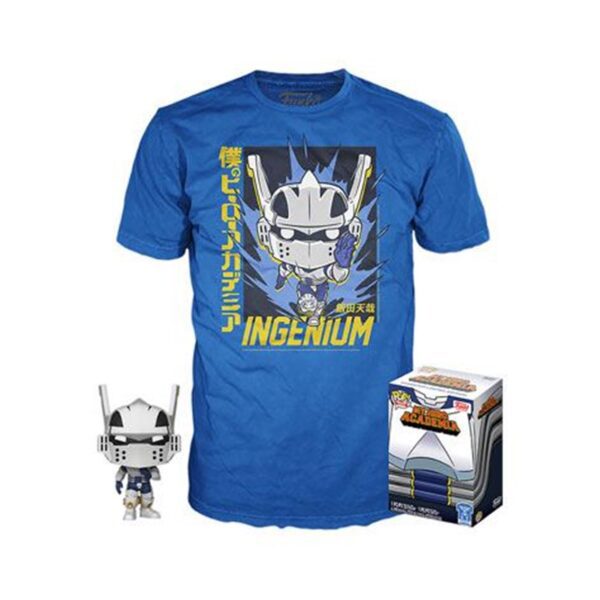 889698464109 | P/N: UT-46410L | Cod. Artículo: MGS0000015944 Pop & tee my hero academia tenya iida ingenium (full mech suit) funko + camiseta talla l