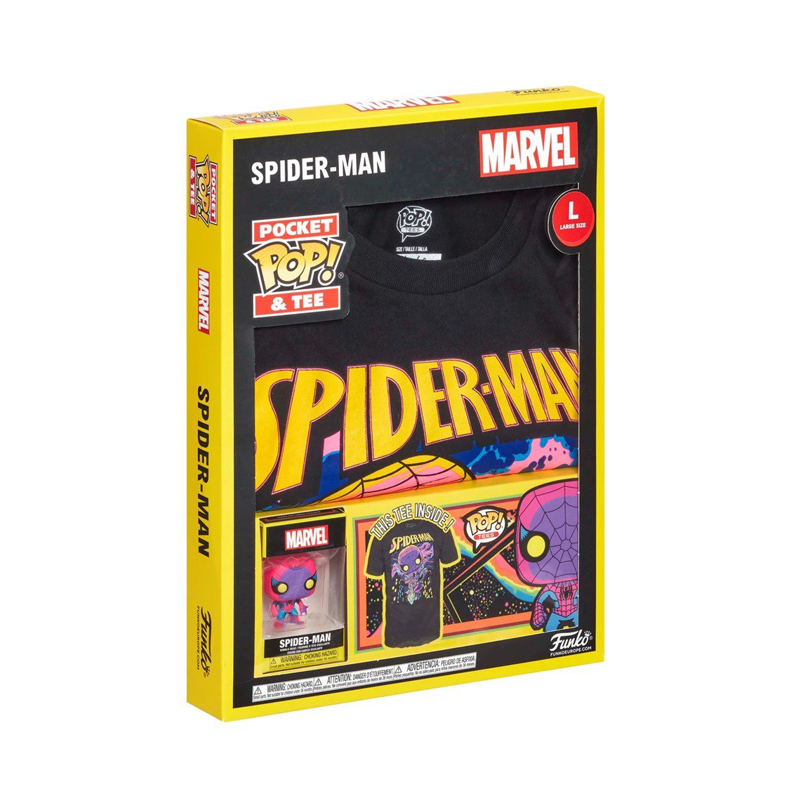 889698554893-PN-Cod.-Articulo-MGS0000008827-Pop-tee-marvel-spiderman-black-light-funko-camiseta-talla-l-1