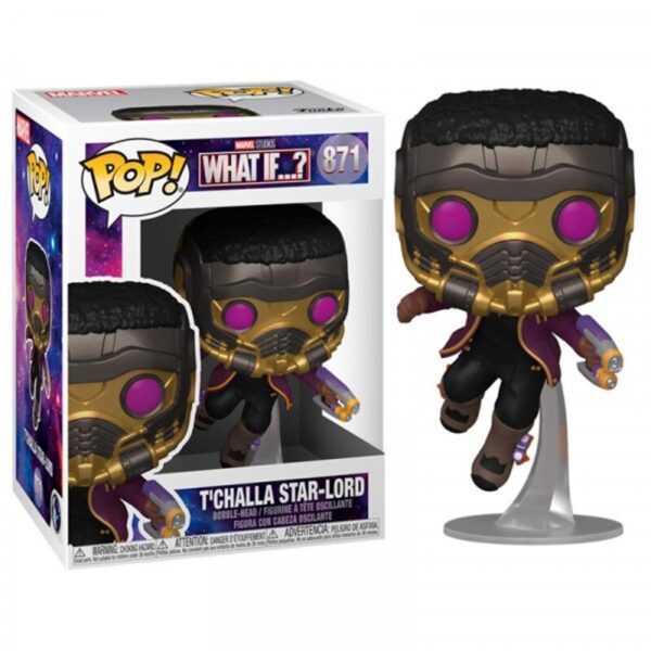 889698558129 | P/N: 55812 | Cod. Artículo: MGS0000004842 Funko pop marvel what if tchalla star lord 55812