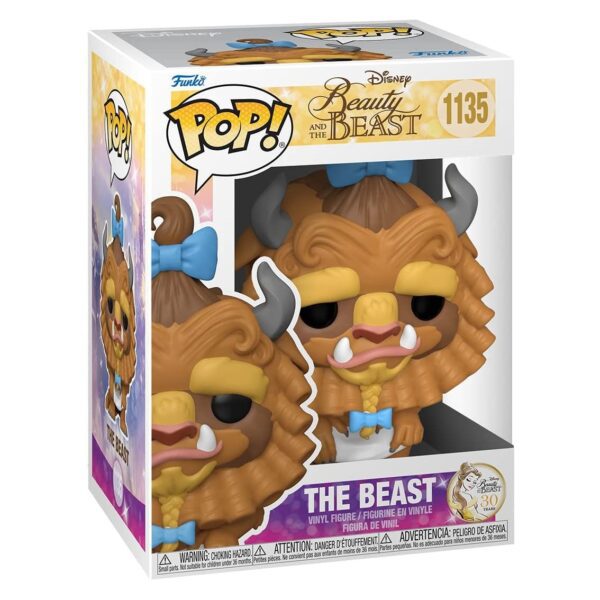 Funko pop disney la bella y la bestia bestia con rizos 57585 - Imagen 3