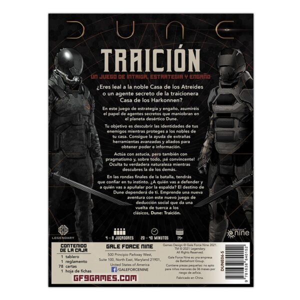 Juego de mesa dune: traicion pegi 14 - Imagen 2