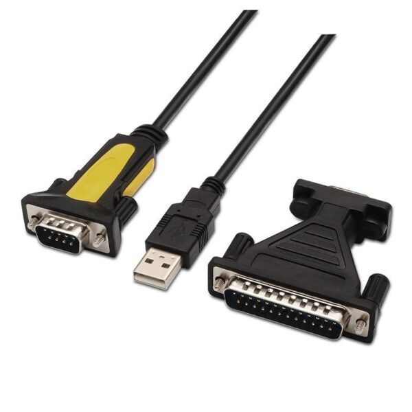 Cable Conversor Serie Aisens A104-0039/ USB Macho - RS232 Macho/ 1.8m/ Negro 8436574700381 A104-0039 AIS-ADP A104-0039