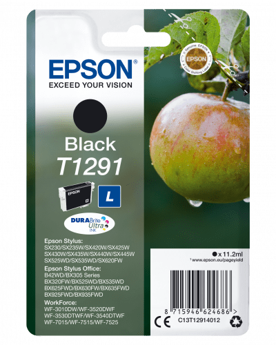 Epson Apple Cartucho T1291 negro 8715946624686 | P/N: C13T12914012 | Ref. Artículo: 1328532