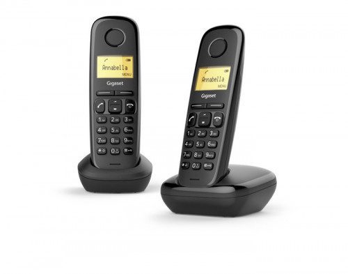 Gigaset A170 Duo Teléfono DECT/analógico Negro Identificador de llamadas 4250366850788 | P/N: L36852-H2802-D201 | Ref. Artículo: 894702