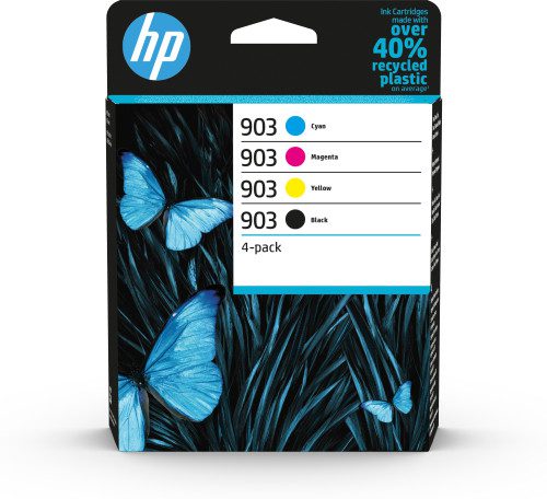 HP Paquete de 4 cartuchos de tinta Original 903 negro/cian/magenta/amarillo 0195122352271 | P/N: 6ZC73AE | Ref. Artículo: 1366329