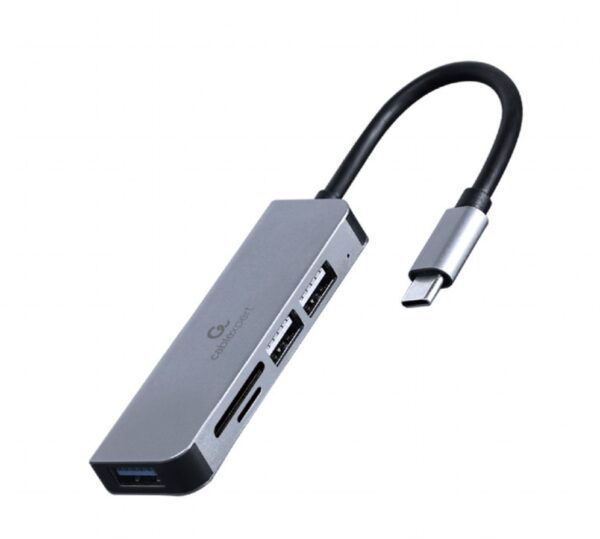 HUB USB TIPO-C DE 3 PUERTOS USB 3.1 Y USB 2.0 CON LECTOR DE TARJETAS 8716309124232 UHB-CM-CRU3P1U2P2-01