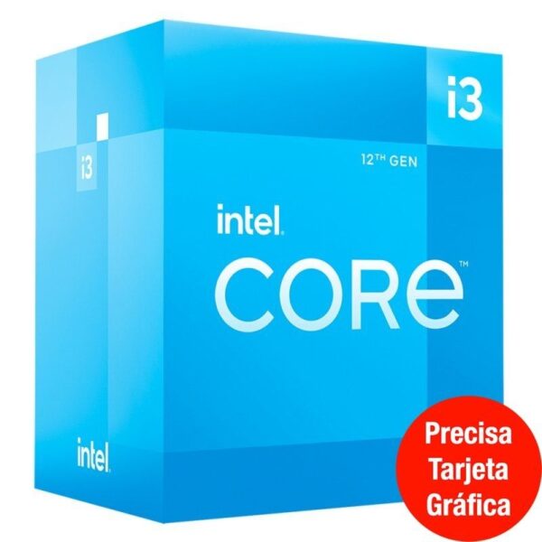 Procesador Intel Core i3-12100F 3.30GHz Socket 1700 5032037238731 BX8071512100F ITL-I3 12100F 3 3GHZ