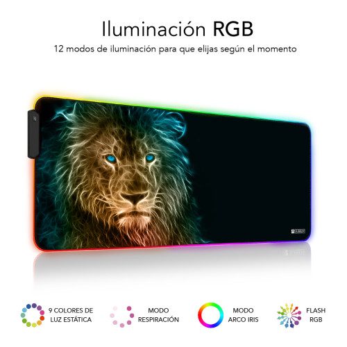SUBBLIM-AlfombrillaTapete-Raton-con-Luz-LED-RGB-9-colores-Extra-Grande-Leon-8436586742218-PN-SUBMP-02RGB10-Ref.-Articulo-1358402-1