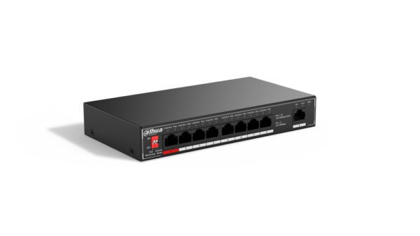 SWITCH IT DAHUA DH-SF1009P 9-PORT UNMANAGED DESKTOP SWITCH WITH 8-PORT POE 6923172571434 DH-SF1009P