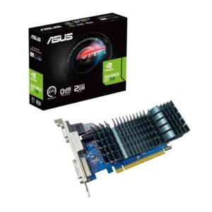 Tarjeta Gráfica Asus GeForce GT 710 EVO/ 2GB DDR3/ Compatible con Perfil Bajo 4711081869696 90YV0I70-M0NA00 ASU-GF GT 710 EVO 2G DDR3