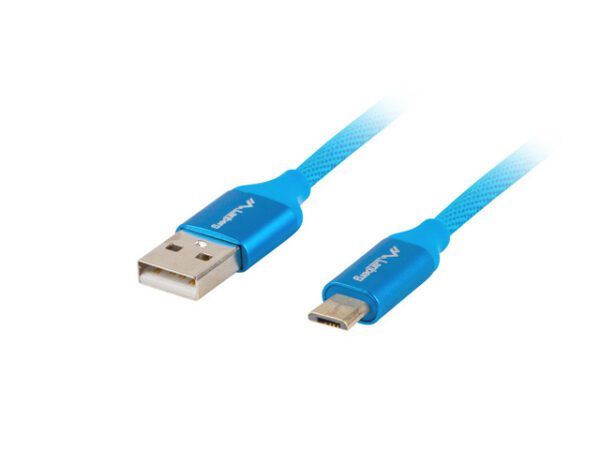 5901969416459 | P/N: CA-USBM-20CU-0010-BL | Cod. Artículo: DSP0000001233 Cable usb lanberg 2.0 macho - micro usb macho quick charge 3.0 1m azul