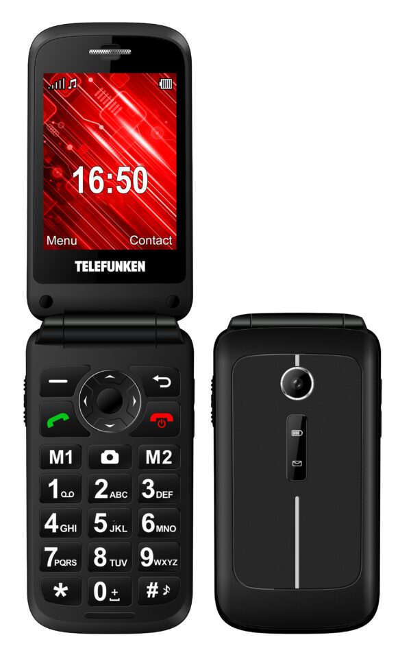 7640256380438 | P/N: TF-GSM-430-BK | Cod. Artículo: DSP0000018374 Telefono movil telefunken s430 senior phone - 2.8pulgadas - negro