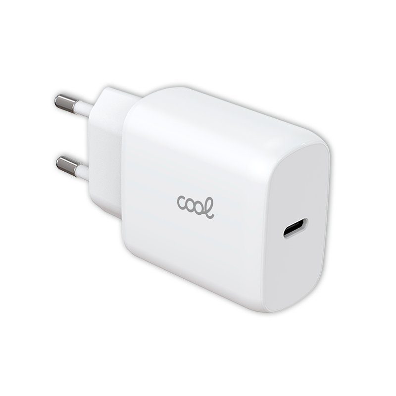 8434847066806 8434847066806 COOL CARGADOR RED  FAST ADAPT. (PD) TIPO-C (25W) BLANCO