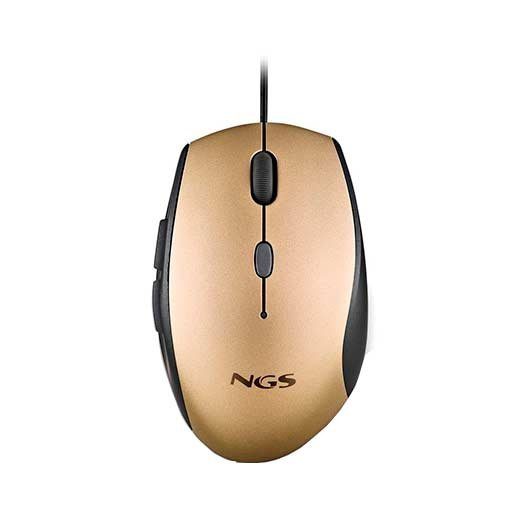 8435430623376 RATON OPTICO NGS MOTH GOLD WIRED ERGONOMIC SILENT MOTHGOLD A0052412 NGS Teclados y Ratones MOTHGOLD