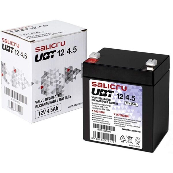 5 compatible con SAI Salicru según especificaciones 8436584870128 013BS000006 SLC-BAT UBT 12 4 5