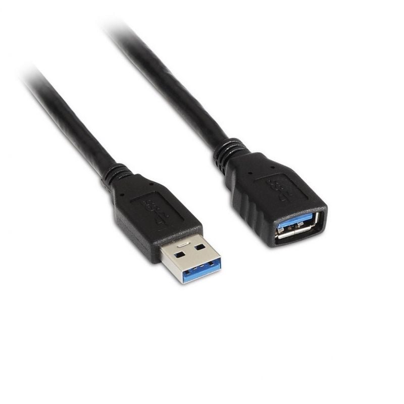 Cable Alargador USB 3.0 Aisens A105-0042/ USB Macho - USB Hembra/ Hasta 9W/ 625Mbps/ 2m/ Negro 8436574700411 A105-0042 AIS-CAB A105-0042