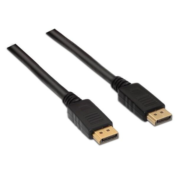 Cable DisplayPort 1.2 4K Aisens A124-0129/ DisplayPort Macho - DisplayPort Macho/ Hasta 5W/ 2300Mbps/ 2m/ Negro 8436574701289 A124-0129 AIS-CAB A124-0129