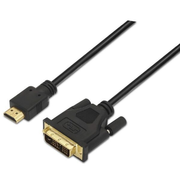 Cable HDMI Aisens A117-0090/ DVI Macho - HDMI Macho/ Hasta 10W/ 720Mbps/ 1.8m/ Negro 8436574700893 A117-0090 AIS-CAB A117-0090