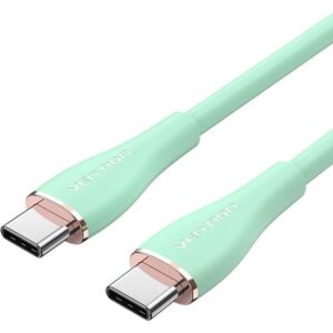 Cable USB 2.0 Tipo-C Vention TAWGG/ USB Tipo-C Macho - USB Tipo-C Macho/ Hasta 100W/ 480Mbps/ 1.5m/ Verde 6922794768963 TAWGG VEN-CAB TAWGG
