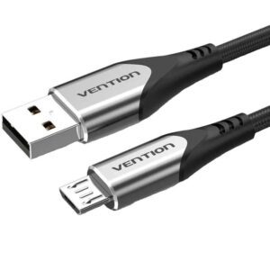 Cable USB 2.0 Vention COAHG/ USB Macho - MicroUSB Macho/ Hasta 60W/ 480Mbps/ 1.5m/ Gris 6922794746978 COAHG VEN-CAB COAHG