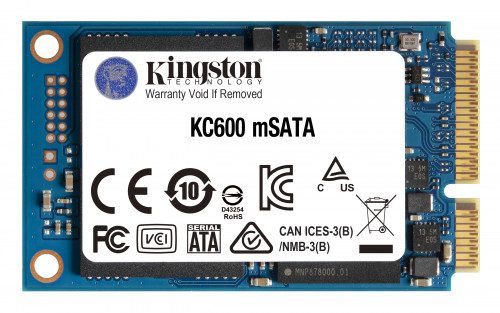 Kingston Technology KC600 mSATA 1024 GB Serial ATA III 3D TLC 0740617316032 | P/N: SKC600MS/1024G | Ref. Artículo: 1343621