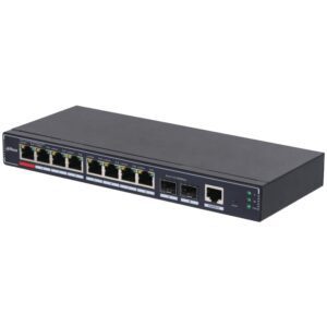 SWITCH IT DAHUA DH-SG4010P-2F 10-PORT MANAGED DESKTOP GIGABIT SWITCH 8-PORT POE 6923172598592 DH-SG4010P-2F