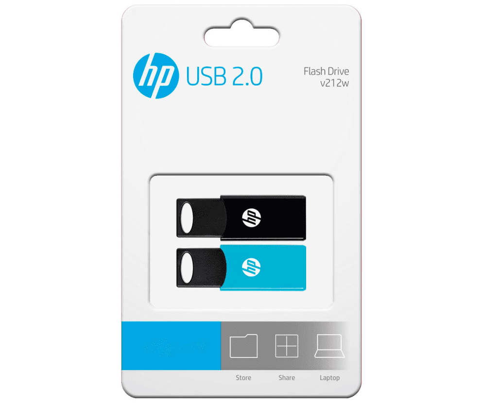 USB 2.0 HP 64GB X 2 TWIN 4712847099760 HPFD212-64-TWIN