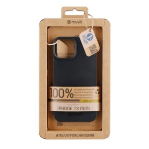 3663111157604 | P/N: MCCRS0161 | Cod. Artículo: DSP0000023435 Funda muvit recycletek para apple iphone 13 mini negra