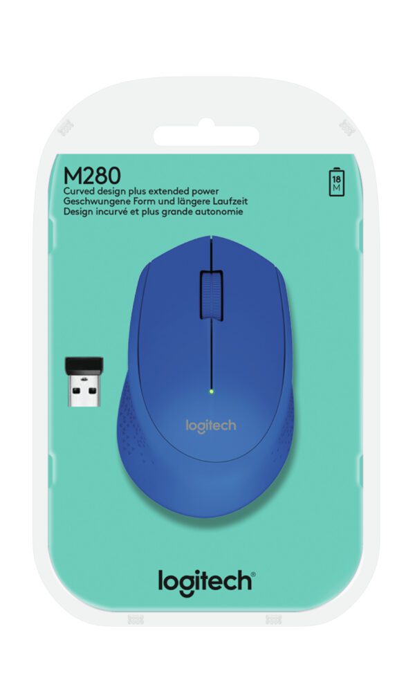 5099206052574 | P/N:  | Cod. Artículo: 910-004290 Mouse raton logitech m280 optico wireless inalambrico azul