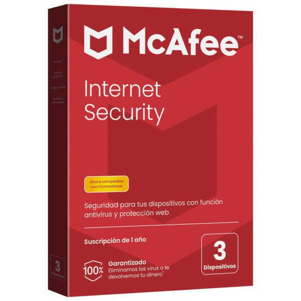 731944740973 | P/N: MIS21SNR3RFLT | Cod. Artículo: MGS0000013453 Antivirus mcafee internet security 3 dispositivos