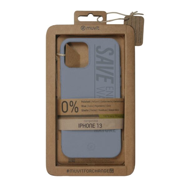 8426801166028 | P/N: MCBKC0252 | Cod. Artículo: DSP0000023485 Funda muvit bambootek para apple iphone 13 gris