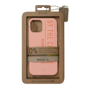 8426801166035 | P/N: MCBKC0253 | Cod. Artículo: DSP0000023484 Funda muvit bambootek para apple iphone 13 melocoton