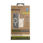 8426801168091 | P/N: MCSPS0019 | Cod. Artículo: DSP0000023450 Funda muvit recycletek magsafe shockproof 3m para apple iphone 14 pro transparente - negra