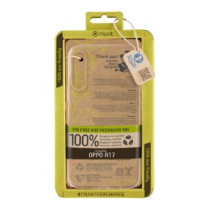 8426801170377 | P/N: MCCRS0408 | Cod. Artículo: DSP0000023522 Funda muvit recycletek para oppo a17 transparente