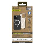 8426801171879 | P/N: MCSPS0030 | Cod. Artículo: DSP0000023448 Funda muvit recycletek magsafe shockproof 3m para apple iphone 15 pro max transparente - negra