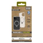 8426801171916 | P/N: MCBKC0298 | Cod. Artículo: DSP0000023453 Funda muvit recycletek magsafe + soporte para iphone 15 transparente