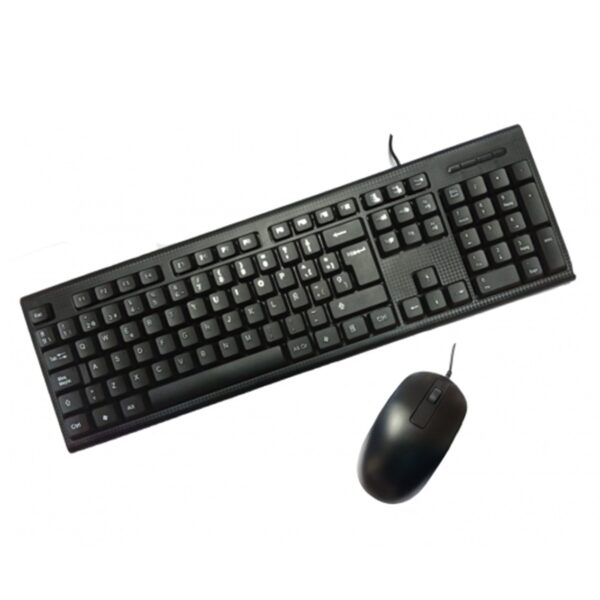 8436556143380 | P/N: PCC-KTR-001 | Cod. Artículo: MGS0000007112 Kit teclado + raton pc case usb negro pcc - ktr - 001