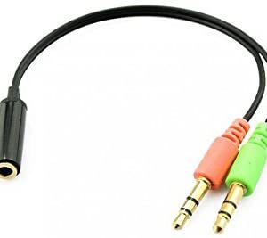 8436583233757 | P/N:  | Cod. Artículo: PH2JACKADAPTER Cable - adaptador bifurcador mini jack 3.5 mm mic - audio