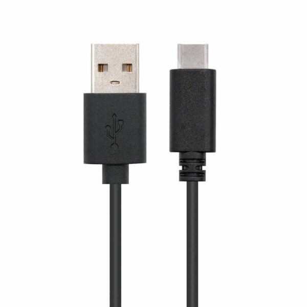Cable USB 2.0 Nanocable 10.01.2102/ USB Tipo-C Macho - USB Macho/ 2m/ Negro 8433281007727 10.01.2102 NAN-CAB 10 01 2102